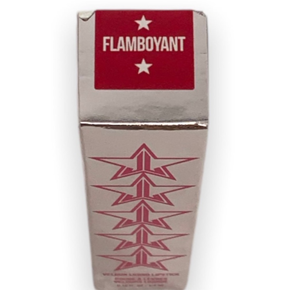 Jeffree Star Very Rare Chrome Collection Velour Liquid Lipstick Flamboyant NIB - Picture 4 of 4